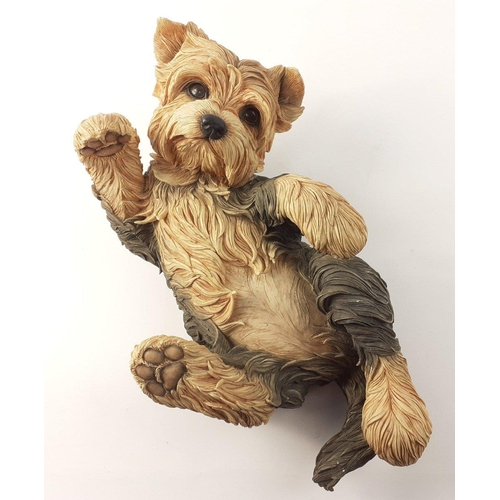 302 - Country Artists-Puppy Love 02704, three playful Yorkshire Terriers, one tummy tickling model - has a... 