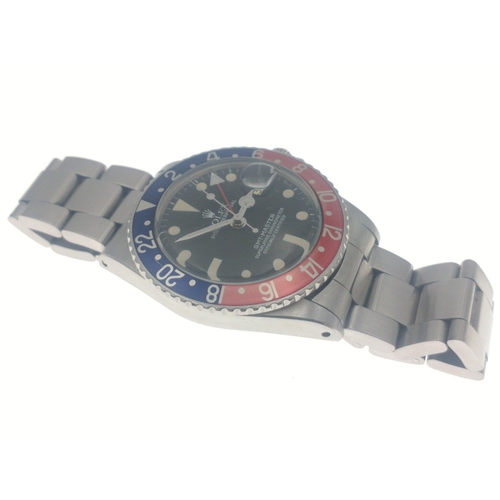 65 - 1960s CLASSIC ROLEX ''PEPSI'' OYSTER PERPETUAL GMT-MASTER '' Superlative Chronometer Officially Cert... 