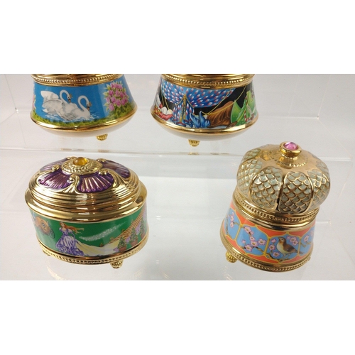 155 - Seven Imperial Music Boxes from the HOUSE OF FABERGE including Romeo and Juliet, Scheherezade, Cinde... 