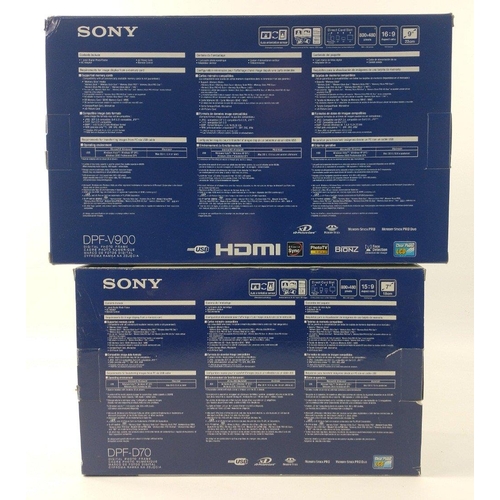 278 - Two new boxed Sony Photo Frames.  One DPF-V900 9