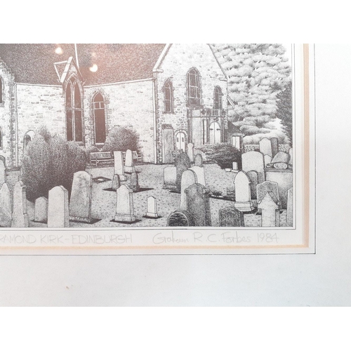 350 - A set of four prints by GRAHAM RC FORBES signed in pencil to include John Knox's House 1985, Ramsay ... 