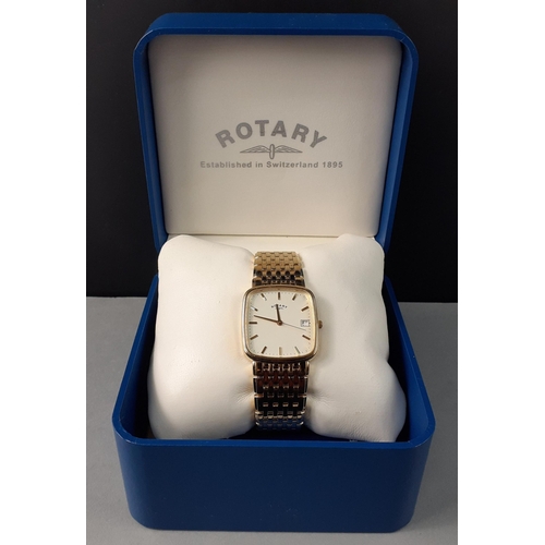 107 - A gent's ROTARY HERITAGE watch with paperwork in presentation box.  Working at time of valuation#107... 