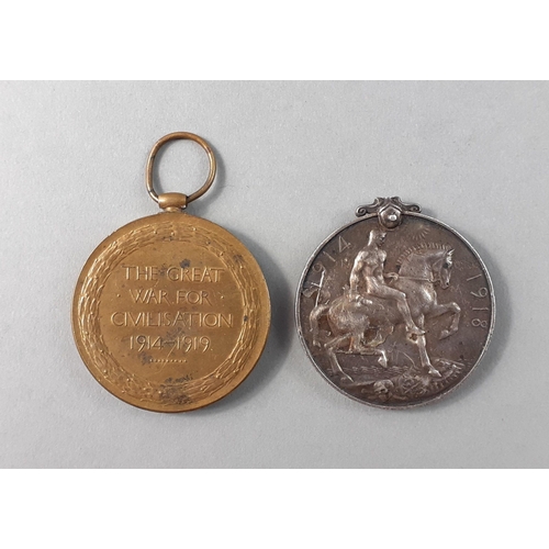 124 - WWI Medal pair. Interesting scarcer group to ROYAL IRISH RIFLES 2512 Pte. D Murphy. These were earne... 