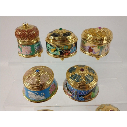141 - Seven Imperial Music Boxes from the HOUSE OF FABERGE including Romeo and Juliet, Scheherezade, Cinde... 