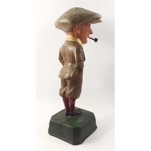 152 - An original 'HE PLAYED A PENFOLD' man standing approx 50cm tall. A small jacket to the back of the j... 