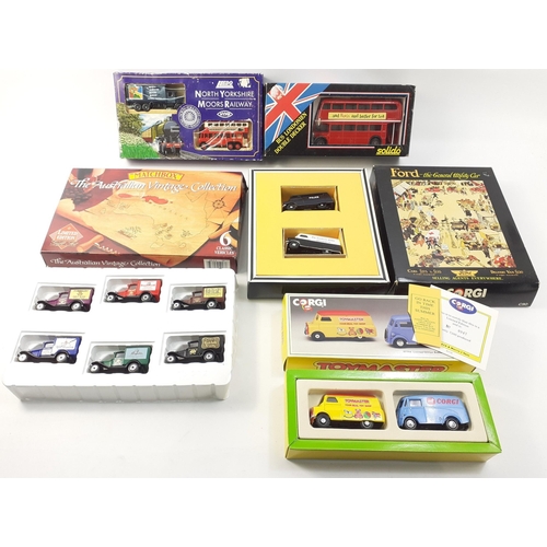 179 - A collection of boxed sets to include MATCHBOX The Australian Vintage Collection, CORGI Ford - Gener... 