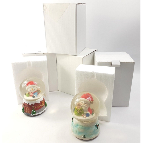 665 - Four boxed Christmas snow globes#670