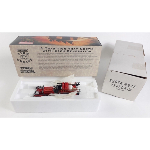 152 - Two MATCHBOX large Models of Yesteryear fire engines to include YSFE01 1930 Ahrens Fox and  YSFE04 -... 