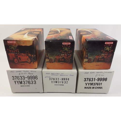 171 - Three MATCHBOX models boxed in excellent condition to include YYM37631 1948 GMC tanker, YYM37632 193... 