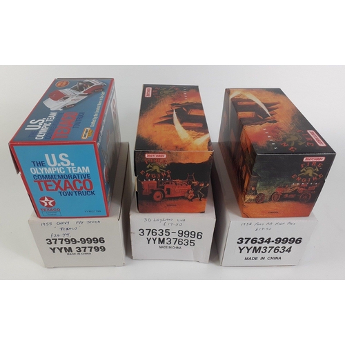 172 - Three MATCHBOX models boxed in excellent condition to include YYM37634 1932 Ford AA, YYM37635 Leylan... 