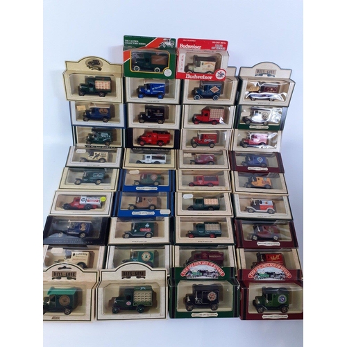 177 - A box of 50 LLEDO Days Gone die-cast collectable models boxed in excellent condition to include clas... 