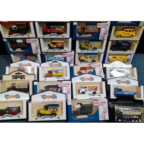 184 - A mixed box of collectible model cars to include LLEDO Days Gone DG006175 Bunty Model T van, DG04303... 