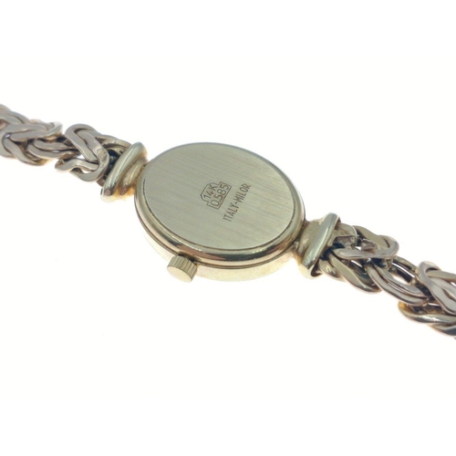 20 - A 14k stamped ladies VICENCE branded watch casing AND bracelet - gross weight 17.98g approx - it als... 