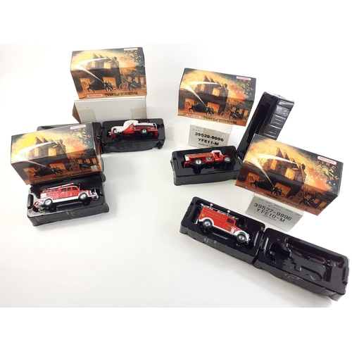 164 - Four MATCHBOX models boxed excellent condition to include YFE06 Ford fire engine, YFE07 Mercedes Hir... 