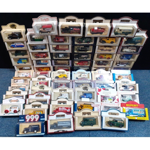 192 - A box of collectable car models to include LLEDO Promotional Models including News of the World, and... 