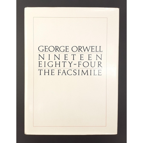 368 - A hardback 1984 copy of Nineteen Eighty-Four: The Facsimile of the Extant Manuscript by GEORGE ORWEL... 