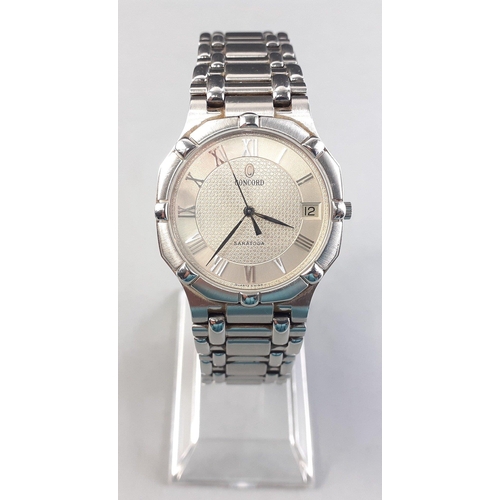 119 - A beautiful CONCORD SARATOGA stainless steel gents wrist watch. Approximately twenty years old in lo... 