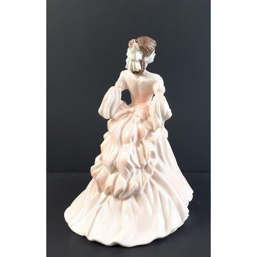 248 - A COALPORT Lady from the Ladies of Fashion series. PEACHES AND CREAM.  20cm tall and in excellent co... 