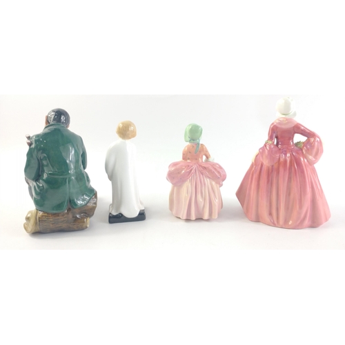 250 - A ROYAL DOULTON figurine 'Janet' (HN1537), 'Bo-Beep' (HN1811), 'Darling (HN1985), 'The Master' (HN23... 