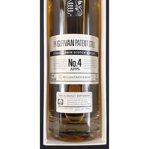 110A - The Girvan Patent Still (William Grant & Son) single grain Scotch whisky No 4 70cl - comes with ... 