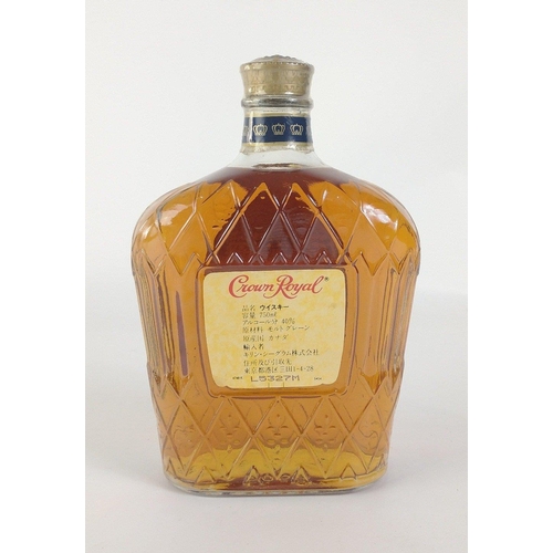 163 - A 750ml bottle of CROWN ROYAL Canadian rye whisky#181
