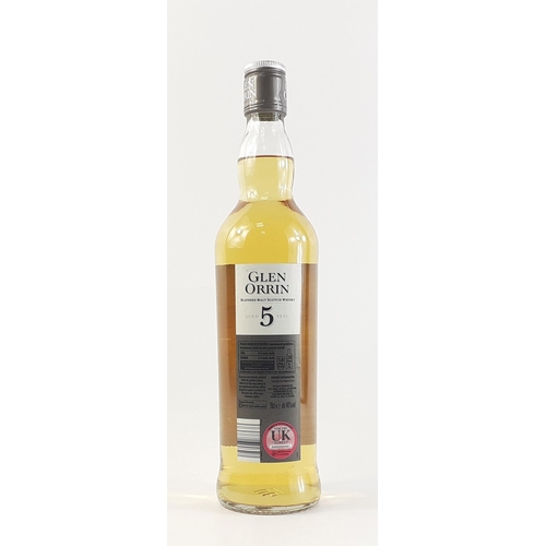 182 - GLEN ORRIN 5 year blended Malt Whisky. 70cl.#201