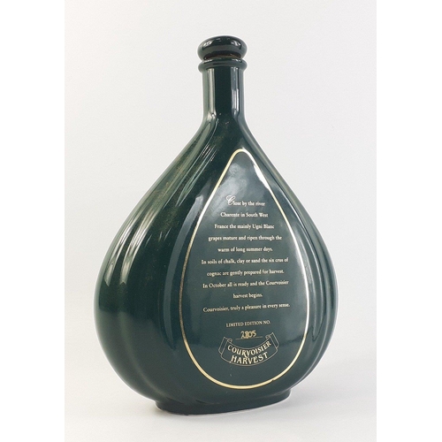 19 - A lovely COURVOISER HARVEST limited edition flask shaped bottle. Empty, 26cm tall and with stopper.#... 