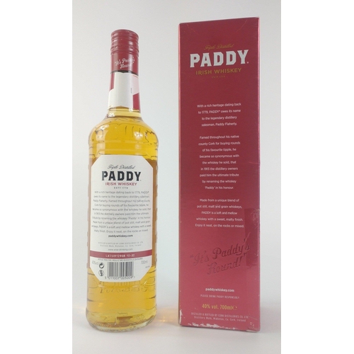 199 - A triple distilled PADDY Irish whiskey, 70cl in a box#218