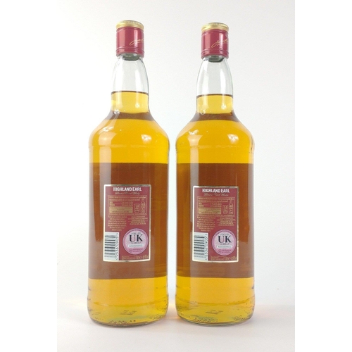 203 - Two 1 litre bottles of HIGHLAND EARL blended whisky#222