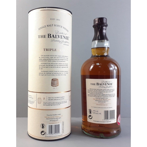 21A - The Balvenie aged 12 years Triple cask single malt scotch whisky, 1 litre,  still within its origina... 