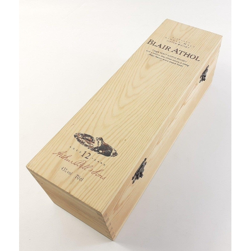 24 - BLAIR ATHOL. Boxed 12 years Malt. 70cl in presentation wooden box.#30