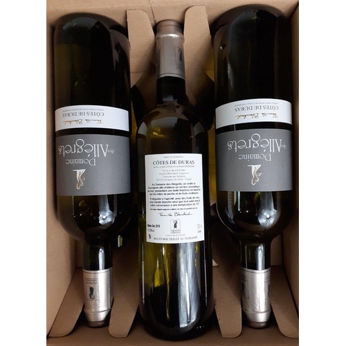 248 - A case of six DOMAINE DES ALLEGRETS, Cotes de Duras wine. In well stored condition.#268