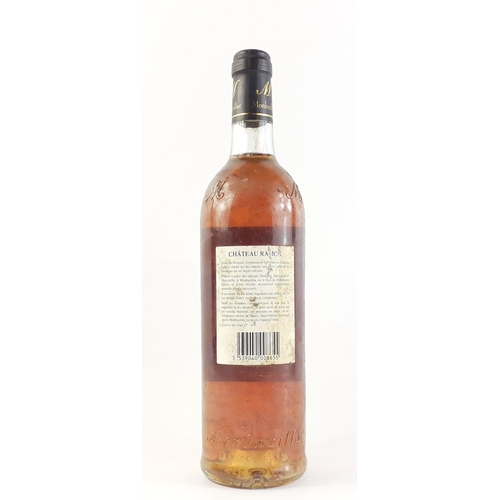 257 - A bottle of 2003 CHATEAU RAMON MONBAZILLAC 75cl purchased by vendor in 2005 - this wine bottle has b... 