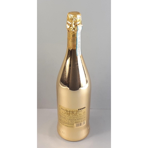 264 - A LUXURY EDITION gold foil wrapped 24kt PROSECCO - 2015 sealed 750ml.#284