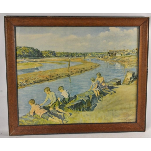 288 - Vintage framed STANHOPE FORBES print 24