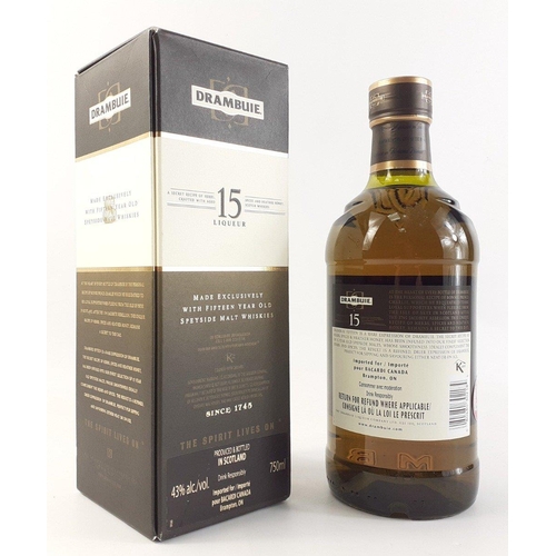 28A - Always a favourite! DRAMBUIE 15 year old 750ml boxed#36