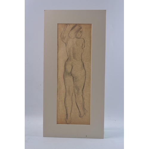 344 - CHARLES McCALL Scottish (1907-1989) 'Nude' pencil sketch (painted in Paris c1930's).#365