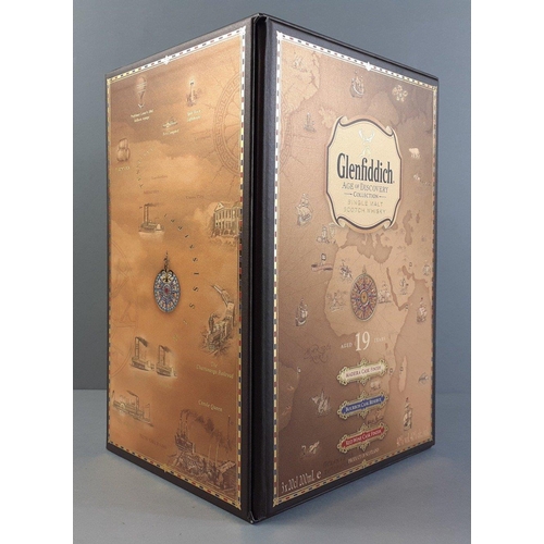 34C - A FIRM INVESTMENT! GLENFIDDICH AGE OF DISCOVERY 19 years aged 3 bottle pack 3 x 200ml single malt Sc... 