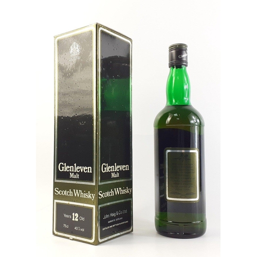 37 - GLENLEVEN malt Scotch whisky 12 years Old.  Boxed 75cl.  A blend of six Malts by John Haig.  Older c... 