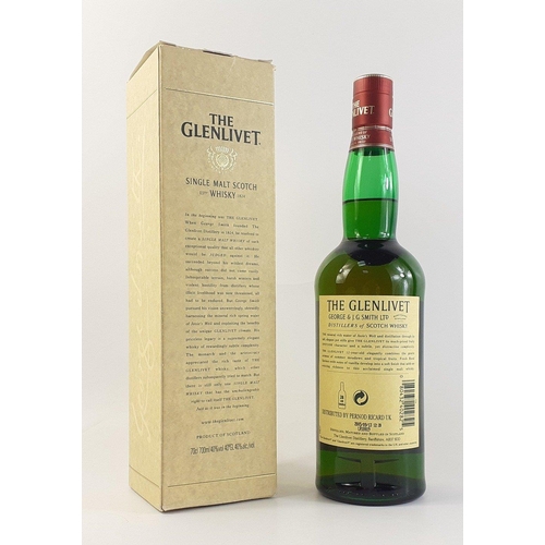 38 - THE GLENLIVET Nicely presented 12 Year Old Malt in presentation box. 70cl bottle.#50