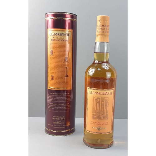 44 - A bottle of GLENMORANGIE in tin 70cl#56