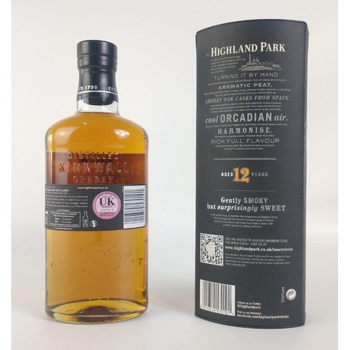 58 - A boxed HIGHLAND PARK 12 year old 700ml single malt whisky#70