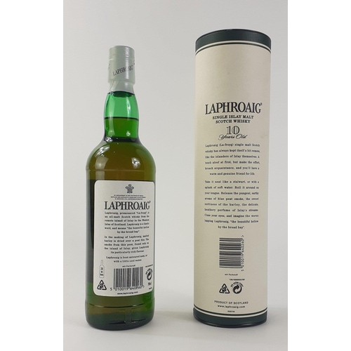 67 - A 70cl bottle of LAPHROAIG single Islay malt Scotch whisky in a tin#79