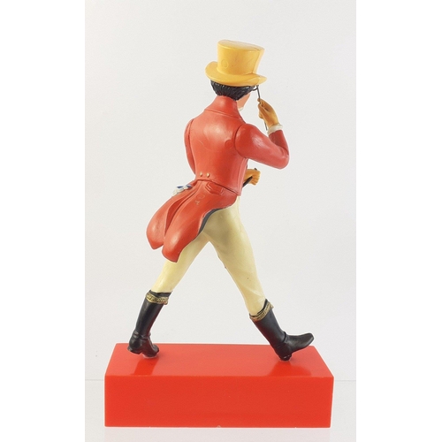 8 - A Vintage JOHNNIE WALKER pub advertising bar top striding figure with RARE red base - dimensions 21c... 