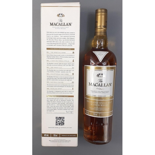 87 - A boxed 70cl bottle of MACALLAN GOLD single malt whisky#99