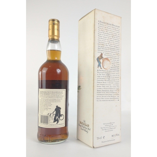 89 - A MACALLAN 10 year old single Highland malt in box with light wear. 75cl#101