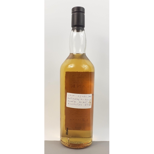 101 - A 70cl bottle of ROSEBANK single malt whisky aged 12 years, gifted at Christmas 2008 with an admonit... 