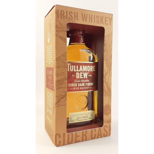 110B - TULLAMORE DEW triple distilled Cider Cask Finish Irish Whiskey 500ml in open display box which is in... 