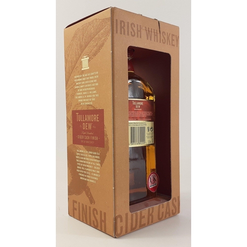 110B - TULLAMORE DEW triple distilled Cider Cask Finish Irish Whiskey 500ml in open display box which is in... 