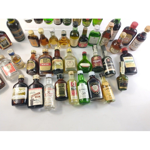 238 - A super collection of miniatures comprising spirits, liqueurs, Armagnac, Brandy and much else.  Over... 